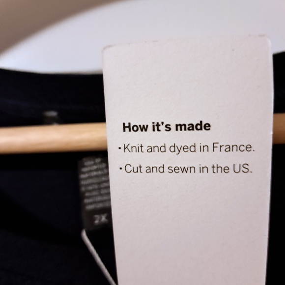 Eileen Fisher Lightweight Washable Crepe Round Neck Tunic Midnight Size 2X - Picture 10 of 13